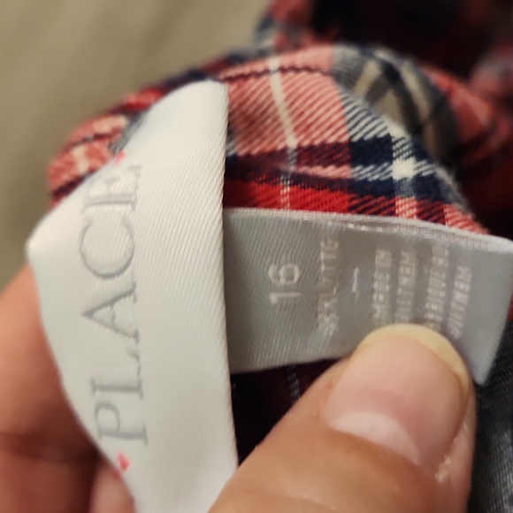 🐻 Place Red and Blue Checkered Shirt - Picture 2 of 2